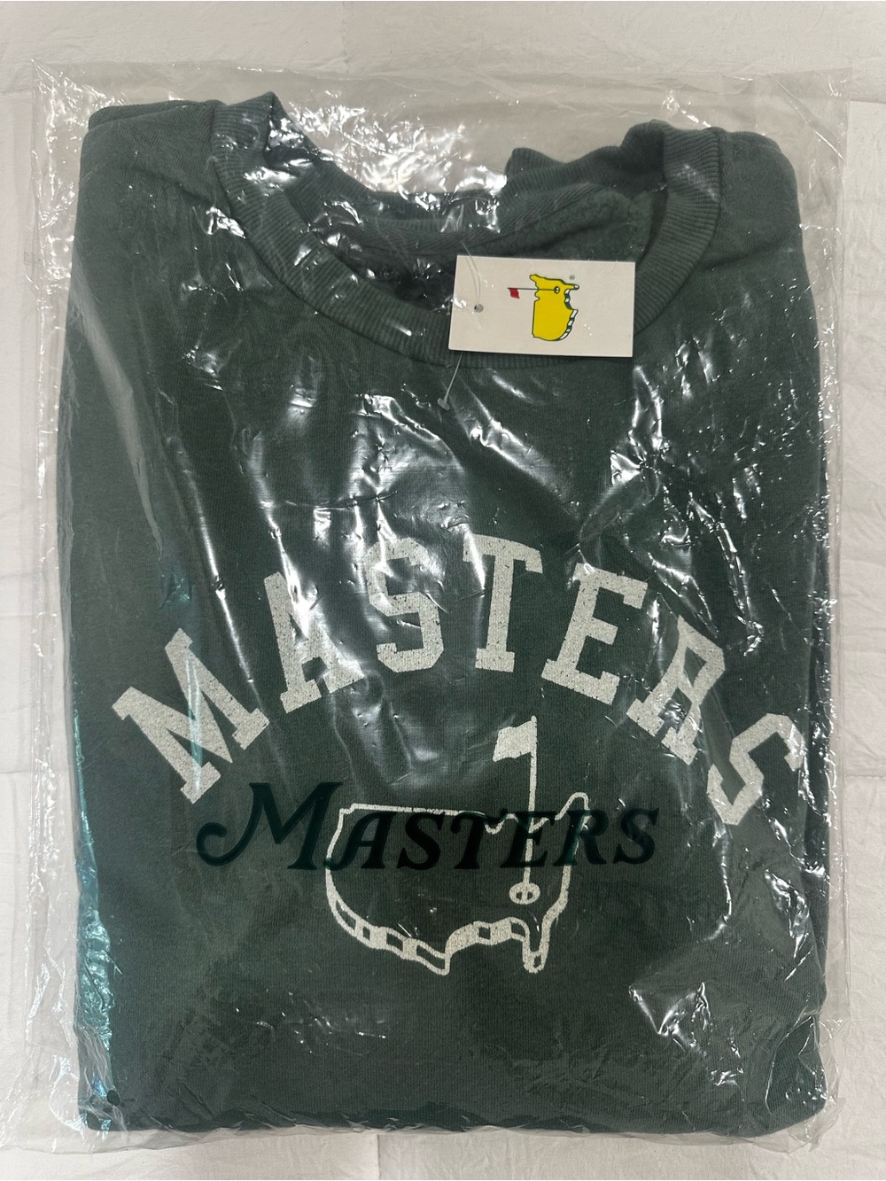 Masters Tournament Augusta National Green Crewneck Sweatshirt Men’s L NWT Sealed